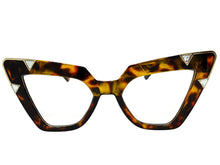 Oversized Vintage Retro Cat Eye Style Clear Lens EYEGLASSES Large Tortoise Optical Frame 13188