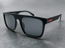 Classic Sporty Driving Fishing Biker SUNGLASSES Large Square Black Frame - Dark Lens E2183