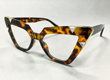 Oversized Vintage Retro Cat Eye Style Clear Lens EYEGLASSES Large Tortoise Optical Frame 13188
