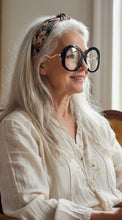 Oversized Vintage Retro Style Clear Lens EYEGLASSES Large Round Matte Black Frame 16020