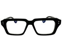 Classic Vintage Retro Style Clear Lens Blue Light Block Computer EYEGLASSES Black Frame 2037