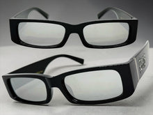 Classic Hardcore Biker Gangster Style LOCS SUNGLASSES Large Thick Black Frame - Silver Lens 91320