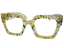 Oversized Exaggerated Funky Artsy Retro Style Clear Lens EYEGLASSES Abstract Optical Frame 69100