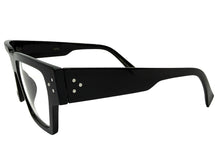 Classic Vintage Retro Style Clear Lens EYEGLASSES Thick Square Black Frame 540763