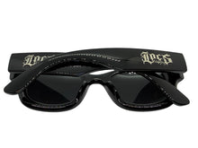 Classic Hardcore Biker Gangster Style LOCS SUNGLASSES Large Super Thick Black Frame - Dark Lens 91243