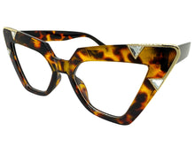 Oversized Vintage Retro Cat Eye Style Clear Lens EYEGLASSES Large Tortoise Optical Frame 13188