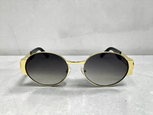 Classic Vintage Retro Luxury Hip Hop Rapper Style SUNGLASSES Oval Gold Frame - Gray Lens 27736