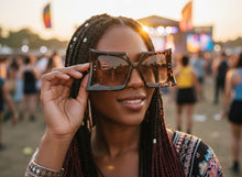 Oversized Exaggerated Vintage Retro Style SUNGLASSES Large Tortoise Frame - Honey Lens 1091