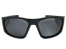 Classic Hardcore Gangster Biker Style Choppers SUNGLASSES Thick Carbon Fiber Frame - Dark Lens 6786