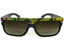 Classic Vintage Retro Hip Hop Rapper Pimp Style SUNGLASSES Thick Black Snakeskin Frame 1221