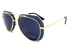 Classic Vintage Retro Aviator Style SUNGLASSES Gold Metal Frame 3375