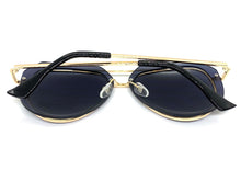 Classic Vintage Retro Aviator Style SUNGLASSES Gold Metal Frame 3375
