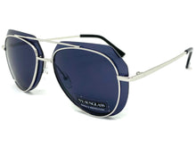 Classic Vintage Retro Aviator Style SUNGLASSES Silver Metal Frame 3375