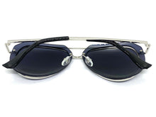 Classic Vintage Retro Aviator Style SUNGLASSES Silver Metal Frame 3375