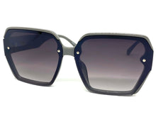 Oversized Classic Vintage Retro Style SUNGLASSES Square Gray Frame E1980