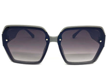 Oversized Classic Vintage Retro Style SUNGLASSES Square Gray Frame E1980
