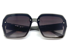 Oversized Classic Vintage Retro Style SUNGLASSES Square Gray Frame E1980