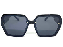 Oversized Classic Vintage Retro Style SUNGLASSES Square Black Frame E1980