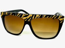 Oversized Classic Vintage Retro Style SUNGLASSES Large Black Tiger Frame 1201