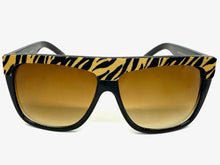 Oversized Classic Vintage Retro Style SUNGLASSES Large Black Tiger Frame 1201