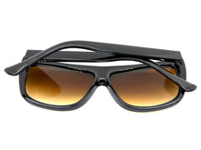 Oversized Classic Vintage Retro Style SUNGLASSES Large Black Tiger Frame 1201