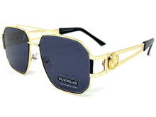 Classic Vintage Retro Hip Hop Aviator Style SUNGLASSES Gold Metal Frame 5509