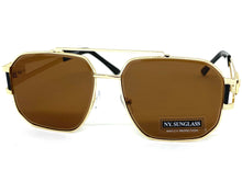 Classic Vintage Retro Hip Hop Aviator Style SUNGLASSES Gold Metal Frame 5509