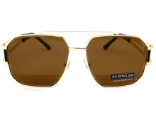 Classic Vintage Retro Hip Hop Aviator Style SUNGLASSES Gold Metal Frame 5509