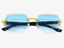 Classy Elegant Sophisticated Modern Luxury Style SUNGLASSES Gold & Black Frame E0970