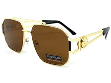 Classic Vintage Retro Hip Hop Aviator Style SUNGLASSES Gold Metal Frame 5509