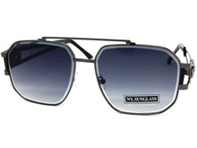 Classic Vintage Retro Hip Hop Aviator Style SUNGLASSES Gunmetal Frame 5509