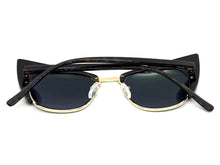 Classic Vintage Retro Cat Eye Style SUNGLASSES Funky Tortoise & Gold Frame 1751