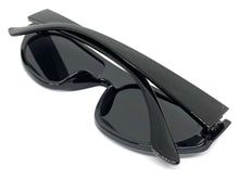 Contemporary Modern Retro Shield Style SUNGLASSES Black Frame 2129