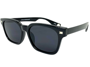 Classic Hardcore Vintage Retro Style SUNGLASSES Black Frame Dark Lens 80814