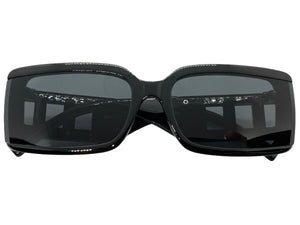 Classy Elegant Modern Retro Style SUNGLASSES Rectangular Thick Black Frame 80794