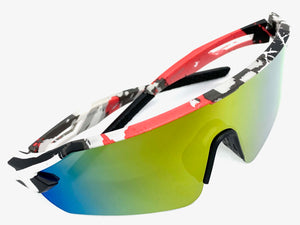 Tactial Military Sporty Wrap Around Style SUNGLASSES Camouflage Frame 80510