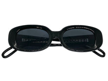 Classy Elegant Modern Retro Style SUNGLASSES Oval Black Frame 80762