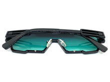 Contemporary Modern Futuristic Style SUNGLASSES Sleek Black Frame 5264