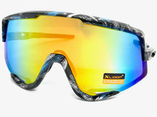 Oversized Retro Sporty Wrap Around Style SUNGLASSES Large Frame 3669