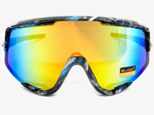 Oversized Retro Sporty Wrap Around Style SUNGLASSES Large Frame 3669