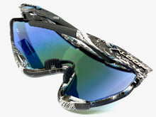 Oversized Retro Sporty Wrap Around Style SUNGLASSES Large Frame 3669