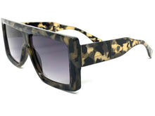 Classic Vintage Retro Style SUNGLASSES Thick Square Gray Tortoise Frame 1144