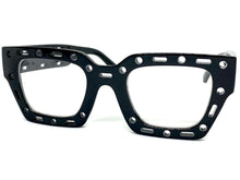 Classic Modern Retro Style Clear Lens EYEGLASSES Large Thick Black Frame 81122