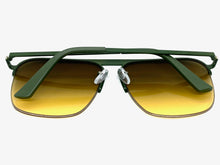 Classic Modern Vintage Retro Aviator Style SUNGLASSES Green Frame 5325