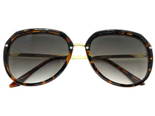 Classic Vintage Retro Style SUNGLASSES Round Tortoise & Gold Frame 6025