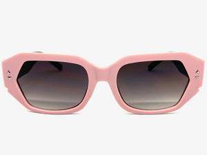 Classic Vintage Retro Style SUNGLASSES Pink & Black Frame 80538