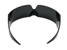 Space Futuristic Robotic Cyclops Modern Contemporary Costume Party Raver Bat SUNGLASSES Sleek Black Frame - Dark Lens P0202