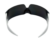 Space Futuristic Robotic Cyclops Modern Contemporary Costume Party Raver Punk SUNGLASSES Sleek Chrome Frame - Brown Lens P0202 (Copy) (Copy)