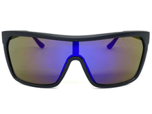 Oversized Modern Retro Shield Style KUSH SUNGLASSES Large Matte Black Frame 6211
