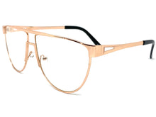 Classic Vintage Retro Style Clear Lens EYEGLASSES Rose Gold Frame 163889